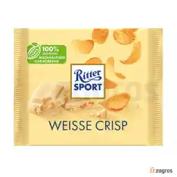 شکلات سفید ریتر اسپرت Ritter Sport با مغز کورن فلکس ترد 100 گرم