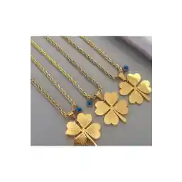 گردنبند استیل گلد لاین گردنبند میخی شبدری بلند ۶۵ سانتی متر طلا