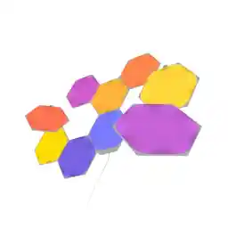 پنل روشنایی هوشمند RGB دیواری 9 عددی شش ضلعی نانولیف مدل Nanoleaf Hexagon
