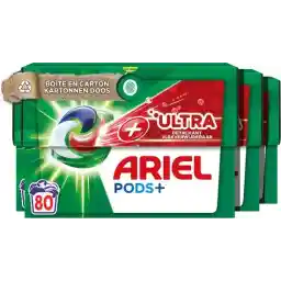 غلافهای شوینده لباسشویی آریل + لکهبر فوقالعاده - بسته ارزشی 4 عدد 20 شستشو