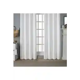 پرده و فرش پرهال آفتابگیر ساتن سفید