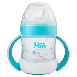 لیوان آموزشی کودک پینو بیبی مدل Natural sense حجم 150 میل- رنگ آبی