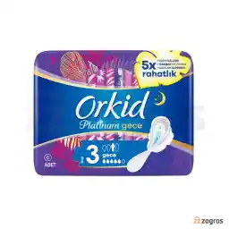 نوار بهداشتی ارکید مدل Platinum Gece & Gunduz بسته 6 عددی