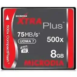 کارت حافظه Microdia XTRA Plus CF 8GB/75(MB/s)/500X