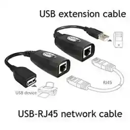 افزایش طول USB با کابل شبکه تا 50 متر USB RJ45 Extender 50m