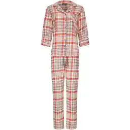 Rebelle - ست لباس خواب زنانه سوزان - نارنجی - فلانل - نخی - سایز 42