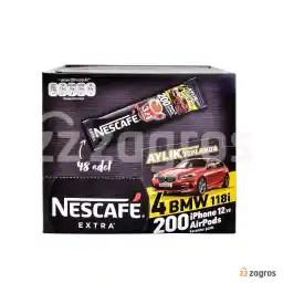 پودر قهوه فوری نسکافه نستله بسته 48 عددی