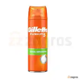 فوم اصلاح ژیلت FUSION 5 برای پوست خیلی حساس حجم 250 میل