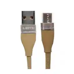 کابل شارژ و انتقال دیتا لیتو مدل Leitu LD-10 (micro USB) طلایی