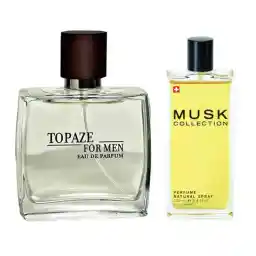 پک ادو پرفیوم مردانه استاویتا مدل Topaze به همراه ادو پرفیوم مردانه استاویتا مدل Musk Collection حجم 50 میل