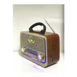 ataşbey RT-301 چوبی با ظاهر نوستالژیک بلوتوث کارت USB-SD پخش کننده Mp3 جعبه موسیقی رادیو