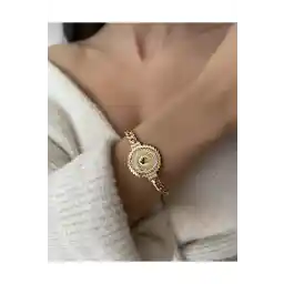 İNN JEWELLERY زنانه استیل 316 L یک چهارم رنگ دستبند Vip رنگ