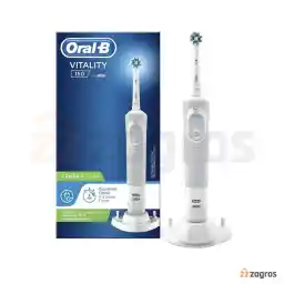 مسواک برقی اورال بی مدل Vitality 150 Cross Action رنگ سفید مسواک برقی اورال بی مدل Vitality 150 Cross Action رنگ سفید