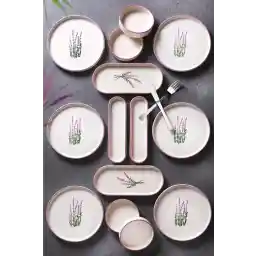 ست صبحانه 14 تکه دست ساز 6 نفره کوئینز کیچین