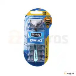 خودتراش مردانه 3 تیغ شیک مدل Xtreme 3 به همراه 5 عدد تیغ یدک