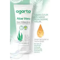 کرم مرطوب کننده پوست آلوئه ورا طبیعی آگارتا 75 میلی لیتر