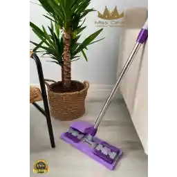 MissClean (1 هدیه پارچه یدکی) کف پاک کن کاشی تمیز کردن سطح دیوار پاک کننده میکروفیبر با گیره