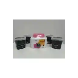 هدیه دستگاه گرم کن گوگو حرفه ای 250 گرمی واکس مهره سیاه 4 عددی