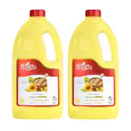 روغن سرخ کردنی بر پایه روغن کنجد دلوین - 1800 میلی لیتر مجموعه 2 عددی
