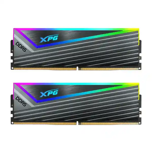 رم کامپیوتر DDR5 دو کاناله 6000 مگاهرتز CL40 ایکس پی جی مدل CASTER RGB ظرفیت 32 گیگابایت