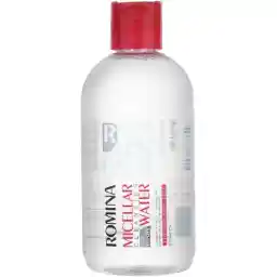 محلول پاک کننده آرایش صورت، چشم و لب رومینا مناسب مناسب پوست خشک حجم 250 میل