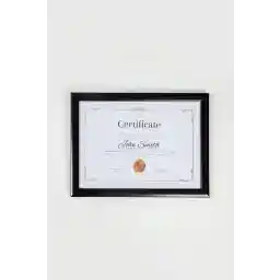 قاب Raven Classic A4 مشکی 21x30 با شیشه پی وی سی برای گواهینامه عکس مدرک دیپلم