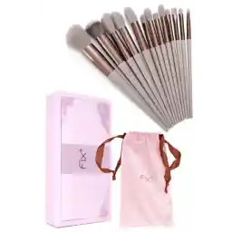 ست برس 13 تکه جعبه ای ویژه MUJGAN Fix صورتی