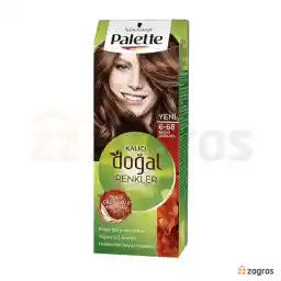 کیت رنگ مو قهوه ای برنزی پلت سری Kalici Dogal Renkler شماره 6.68