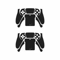 برچسب دسته بازی PS5 ماهوت مدل Matte-Black بسته دو عددی