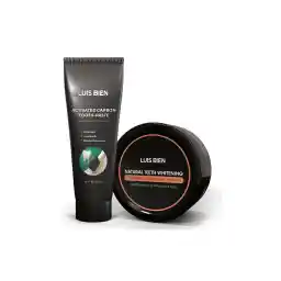 Luis Bien Diş Beyazlatma Seti | Organik Aktif Karbonlu | Çay, Kahve ve Sigara Lekesi Karşıtı | Plak Önleyici