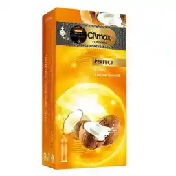 کاندوم کلایمکس مدل Perfect با رایحه نارگیل بسته 12 عددی