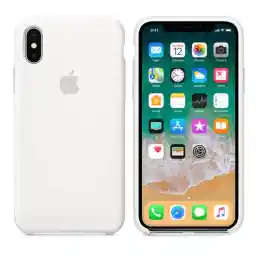 قاب محافظ سیلیکونی اپل آیفون Apple iPhone X/XS Silicone Case white