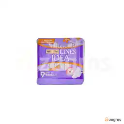 نوار بهداشتی لاینز Idea Ultra بسته 9 عددی