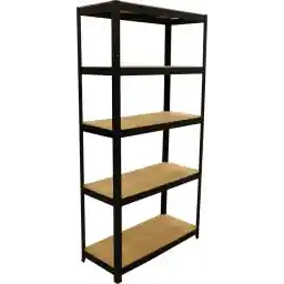 قفسه ذخیره سازی - عرض 90 سانتی متر - ظرفیت بار 875 کیلوگرم - نصب بدون پیچ - مشکی