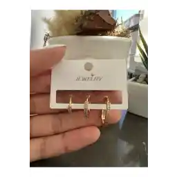 گوشواره فاکتوردار استیل jackferrero بدون ضمانت رنگ پریدگی