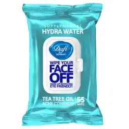 دستمال مرطوب پاک کننده آرایش دافی مدل Hydra Water بسته 55 عددی