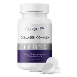 کلاژن فورته پلاتینیوم کلاژن کمپلکس نوع 1،2،3،5 و نوع 10 کلاژن، بیوتین، روی، سلنیوم، ویتامین C و Acai، 90 قرص