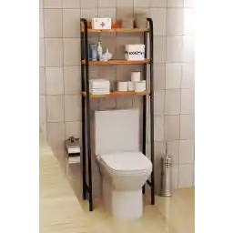 EGEMEV WC پشت قفسه توالت بالای قفسه توالت و سازمان دهنده نگهدارنده حوله سازمان دهنده حمام