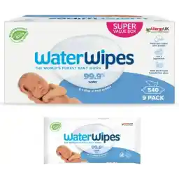 دستمال مرطوب کودک WaterWipes ارگانیک - 9 در 60 عدد - 540 دستمال مرطوب