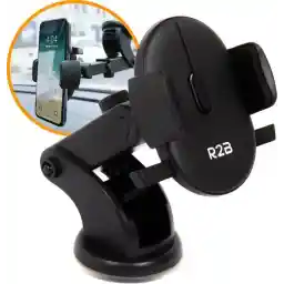 هولدرهای گوشی R2B® مکنده ماشین - برای پنجره و داشبورد - ماشین نگهدارنده تلفن همراه - لوازم جانبی خودرو - جا گوشی ماشین - مدل Purmerend