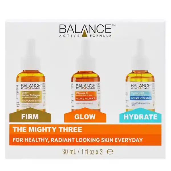 ست سرم صورت روشن کننده، آبرسان و جوان کننده بالانس مجموعه سه عددی