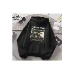 پارچه ضخیم هودی سیاه (یونیسکس) مورد علاقه من 50ton Radiohead Dna Breeding