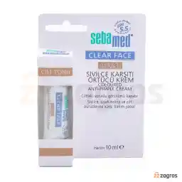 کرم ضد جوش سبامد رنگی سری Clear Face مناسب انواع پوست 10 میل