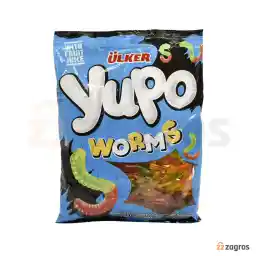 پاستیل اولکر Yupo مدل Worms وزن 1 کیلوگرم
