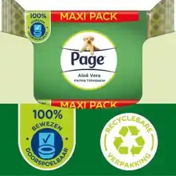 دستمال توالت مرطوب صفحه - 6 در 74 عدد - دستمال توالت مرطوب آلوئه ورا ماکسی - بسته ارزشی