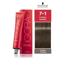 رنگ موی ساندری قهوه ای ایگورا رویال تون 7-1 60 میلی لیتر