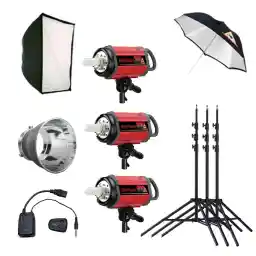 کیت فلاش 300 ژول سه شاخه فوتوفلکس