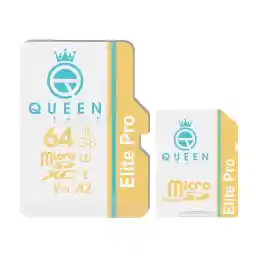 کارت حافظه Micro SD XC کوئین تک مدل Elite Pro A2 V30 کلاس 10 استاندارد UHS-I U3 سرعت 85MBps ظرفیت 64 گیگابایت به همراه آداپتور SD