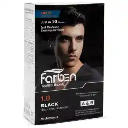 شامپو رنگ مناسب آقایان فاربن حجم 150 میل - مشکی