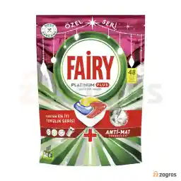 قرص ماشین ظرفشویی فیری پلاتینیوم پلاس Hepsi Bir Arada با رایحه لیمو 48 عددی